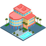 卡通城市建筑