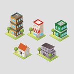 卡通城市建筑