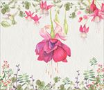 花朵花卉展板海报设计素材
