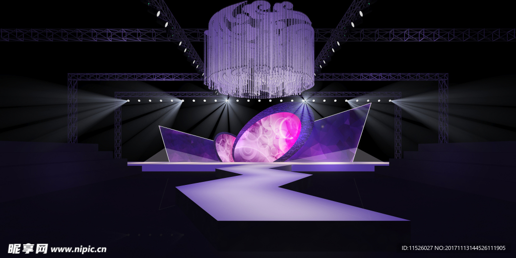 紫色秀舞台