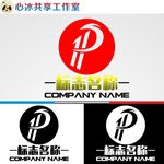 P字母logo
