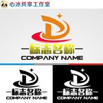 D字母logo