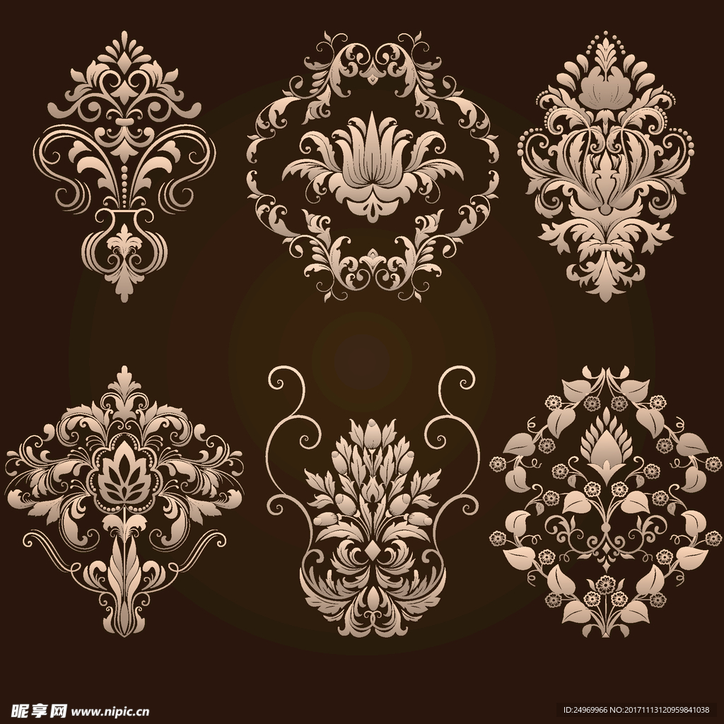 欧式古典花纹