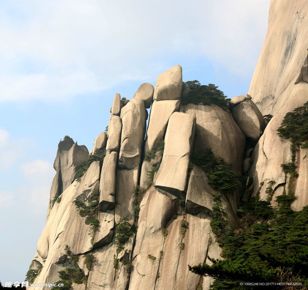 天柱山层裂结构天柱山风景