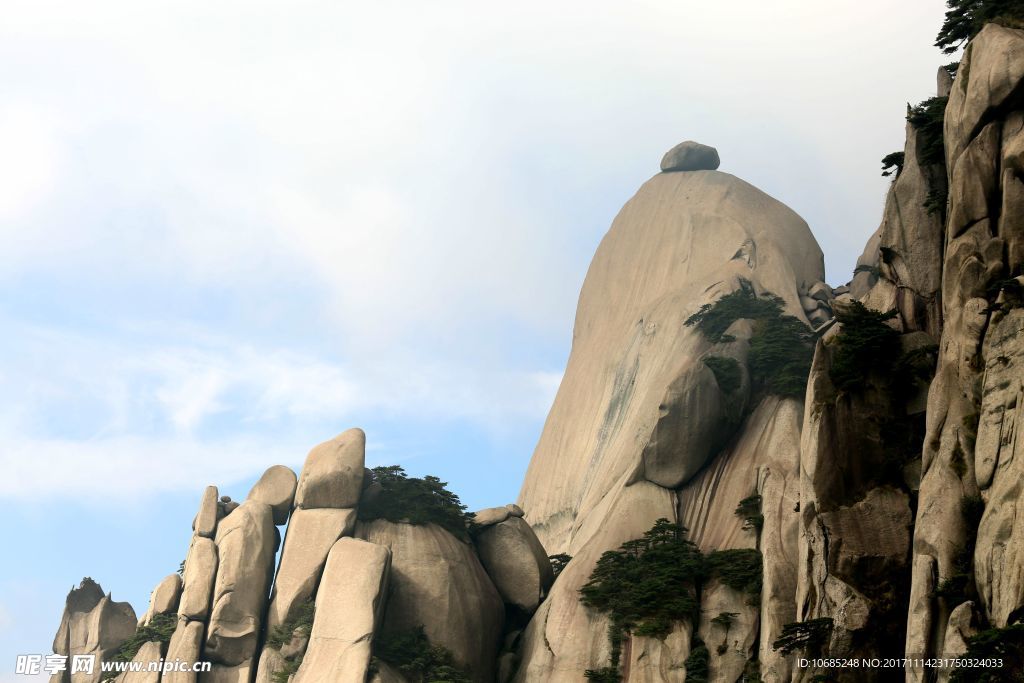 天柱山飞来石天柱山风景
