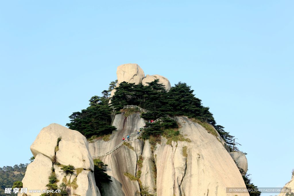 天柱山山顶小路天柱山风景