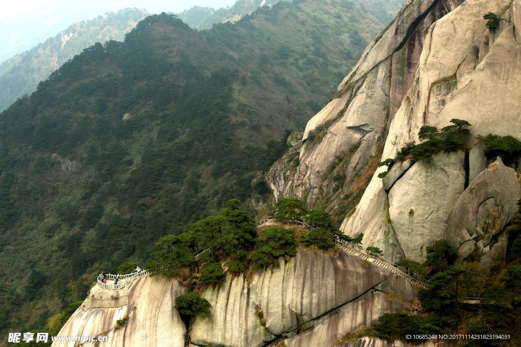 天柱山风景天柱山栈道