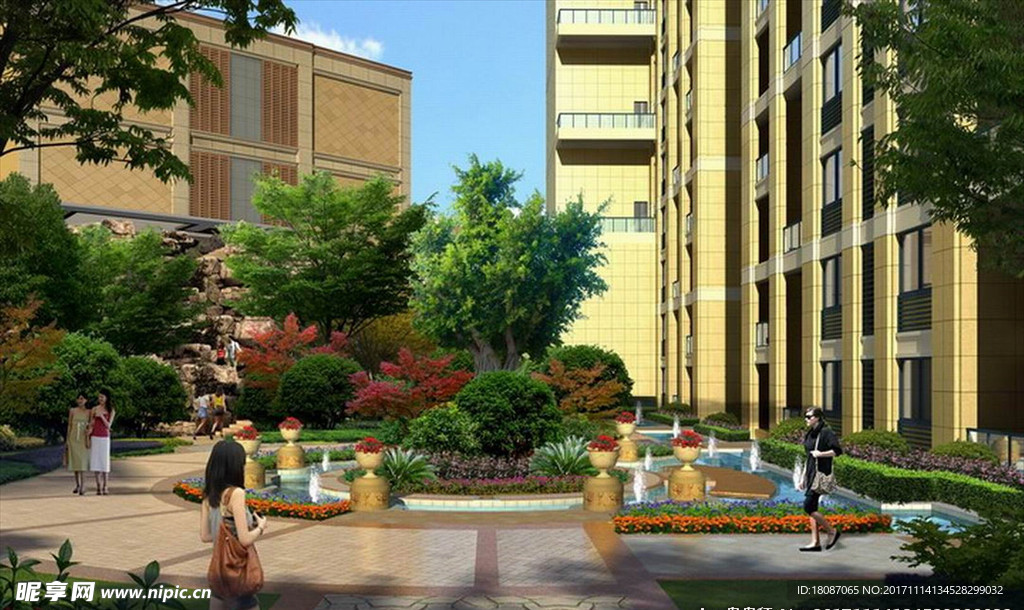 园林景观 住宅景观 园林效果图