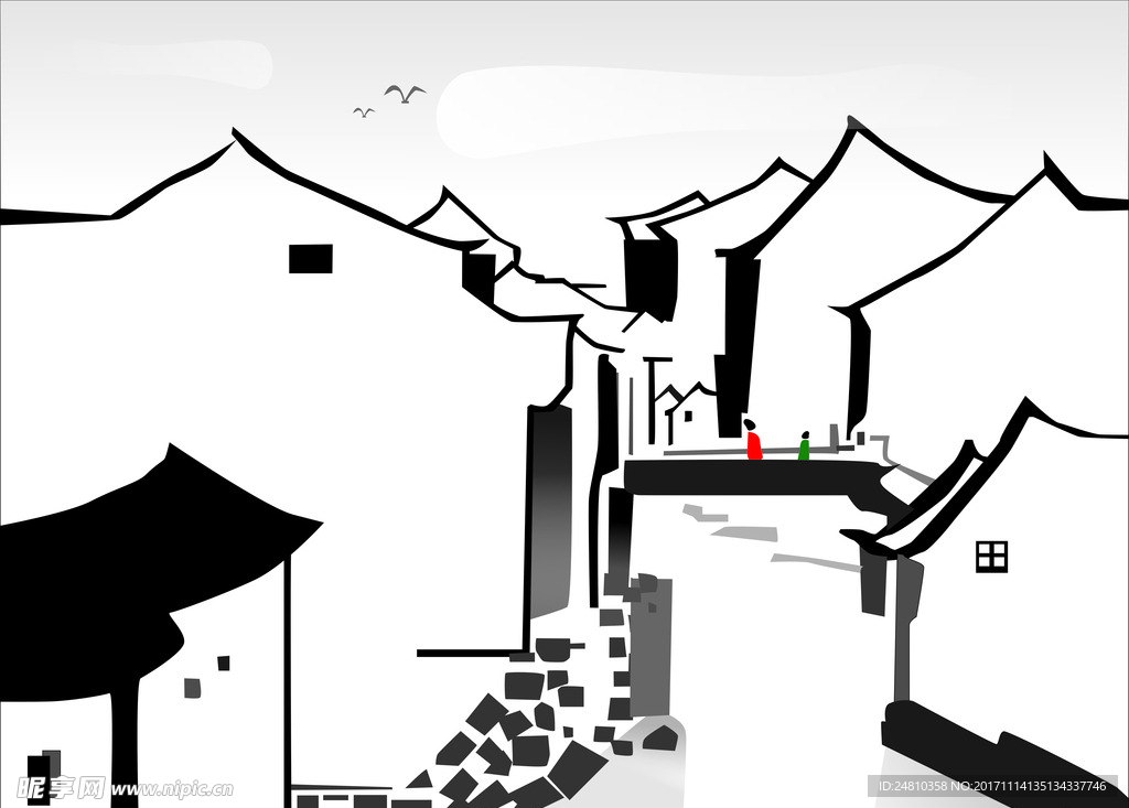 水墨江南