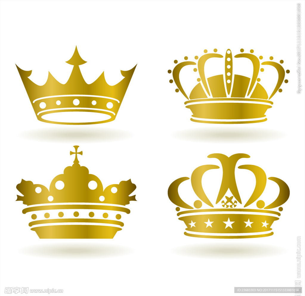 金色皇冠王冠矢量素材