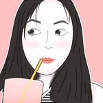 可爱卡通少女手绘Q版人物设计