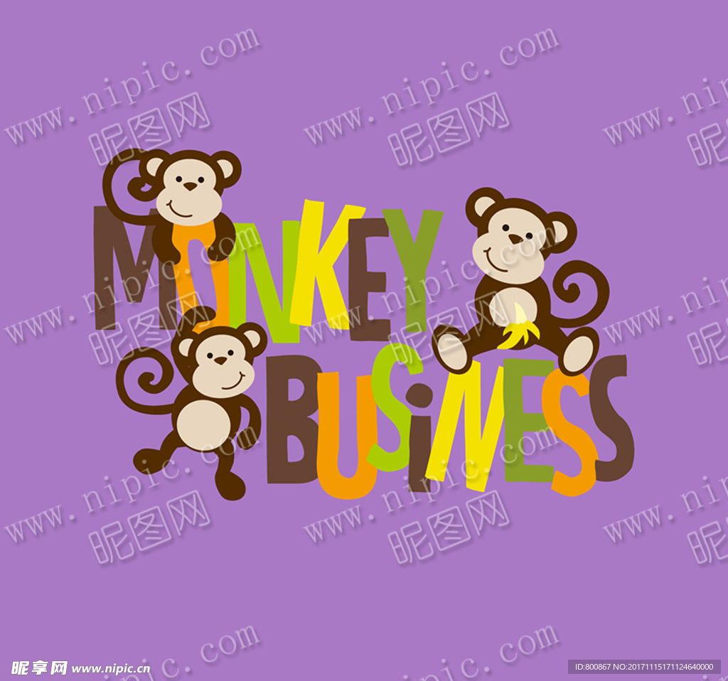猴子设计图__野生动物_生物世界_设计图库_昵图网nipic.com