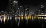 迪拜摩天楼璀璨夜景图片