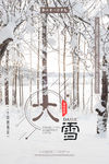 二十四节气大雪海报