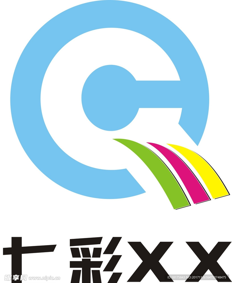 七彩LOGO