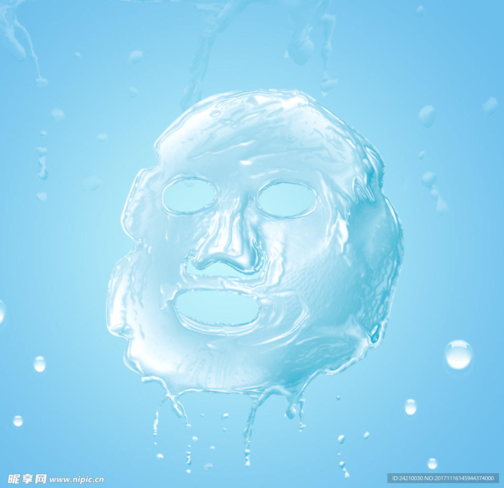 电商面膜补水直通车背景