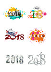 卡通立体字2018素材