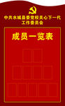 成员一览表