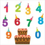 卡通生日蛋糕生日蜡烛矢量素材