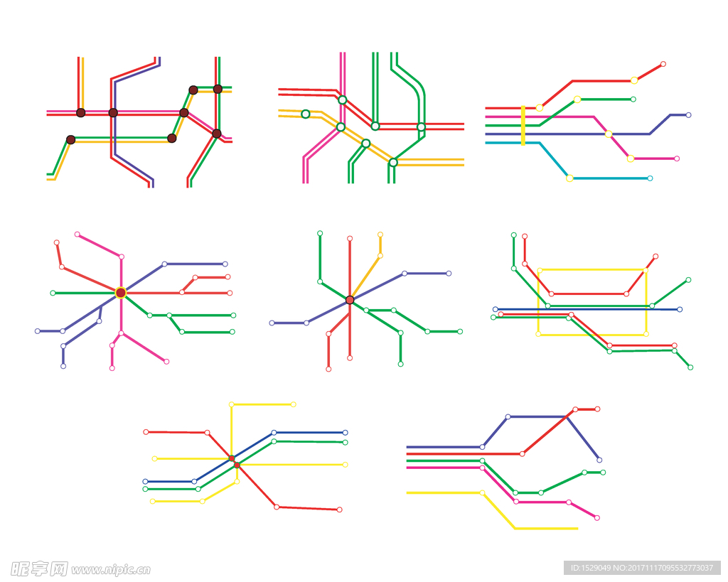 地铁线路示意图