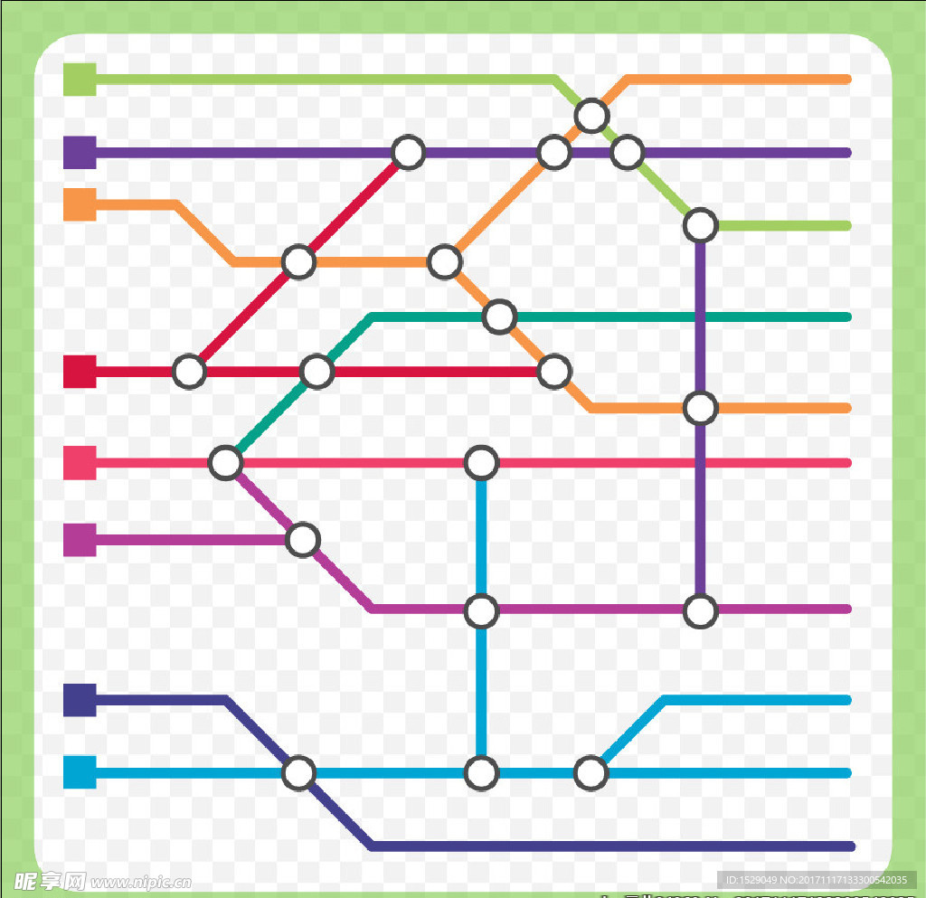 地铁线路示意图