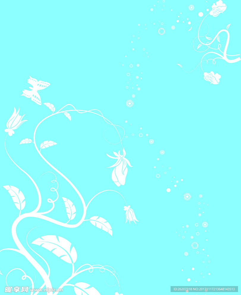 浅色缠绕花纹