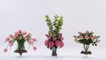 粉色郁金香仿真插花玫瑰月季