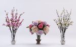 高档花艺假花彩色玫瑰绣球花仿真