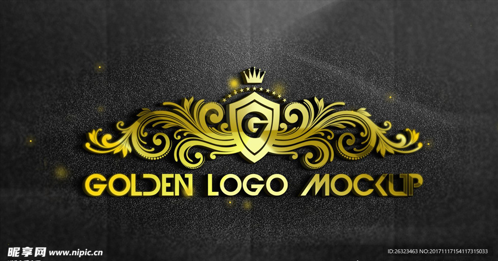品牌金属欧式花纹LOGO样机