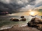 暴雨来临前的海岸