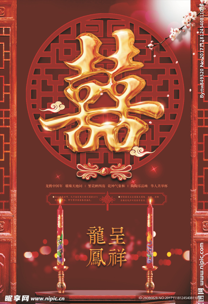 龙凤呈祥婚博会海报