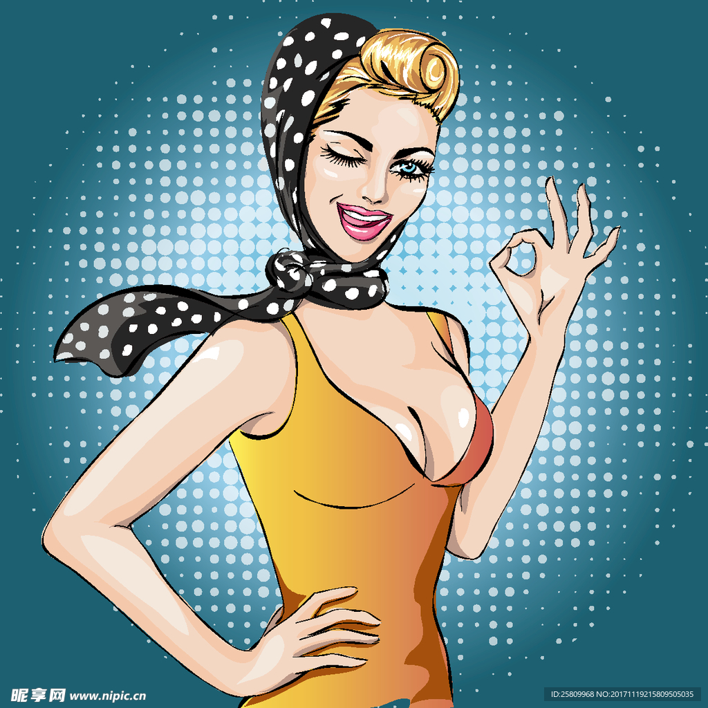 美女插画