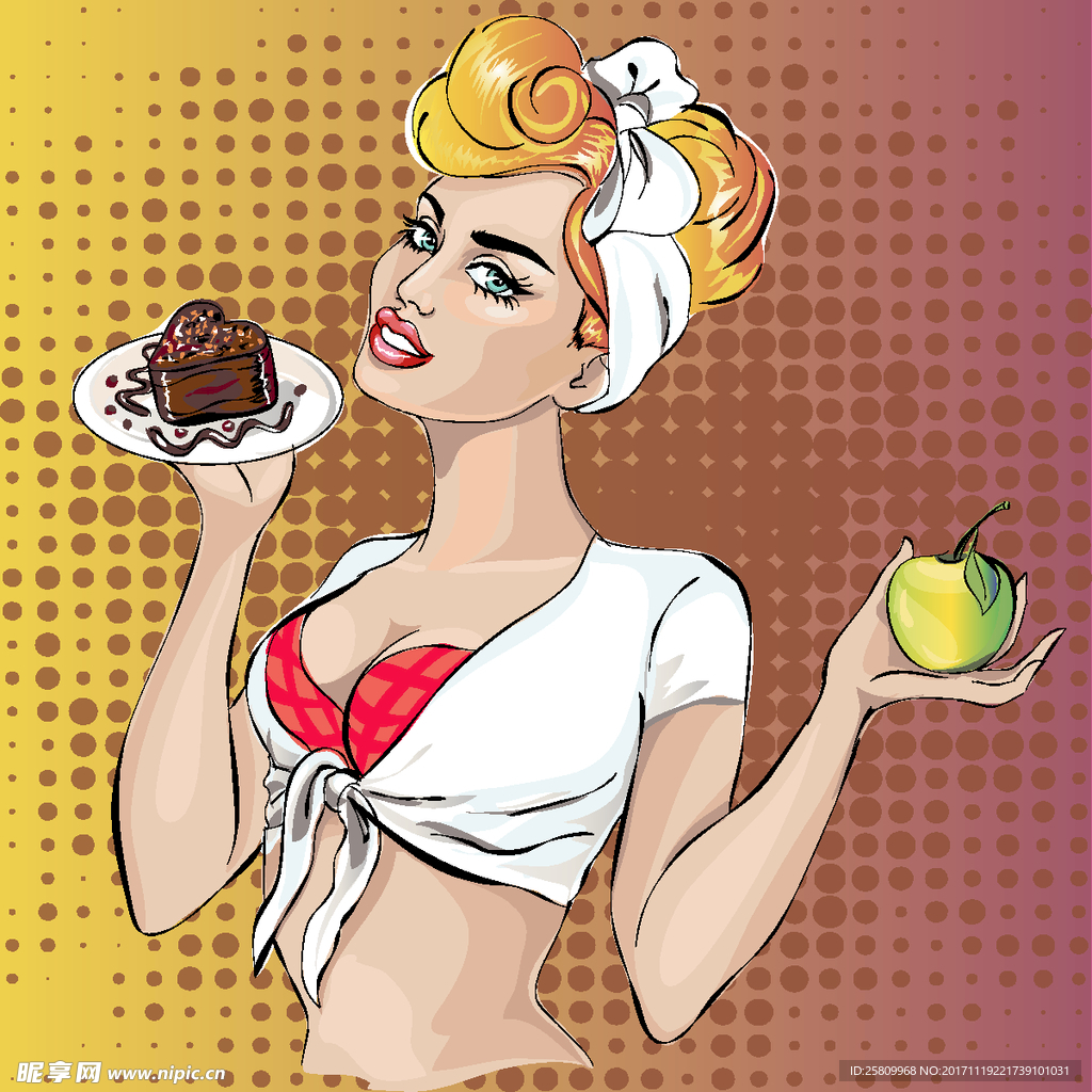 美女插画