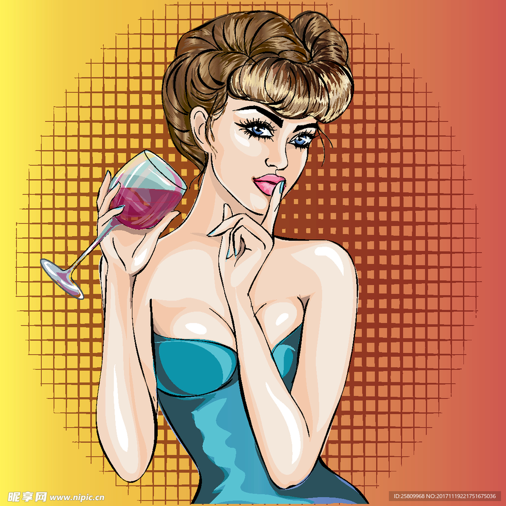 美女插画