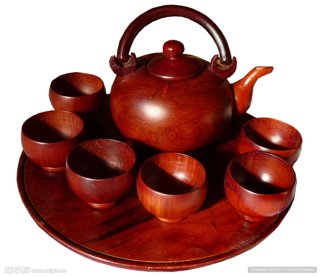 红木茶具套装图片