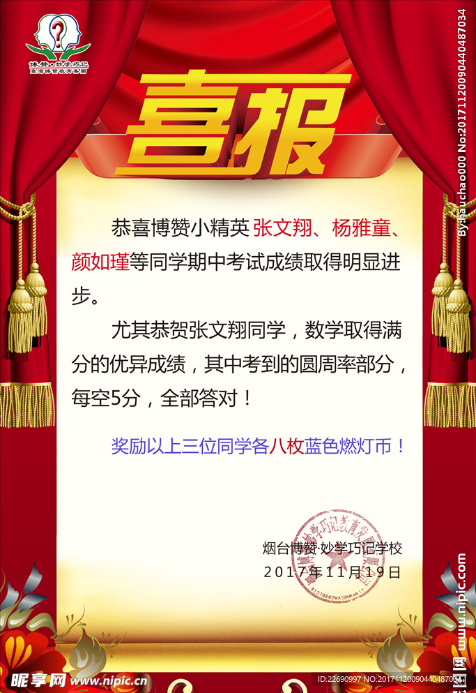 喜报图片