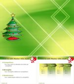 圣诞精品绿色PPT模板