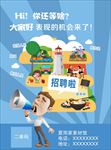 客服人员招聘海报
