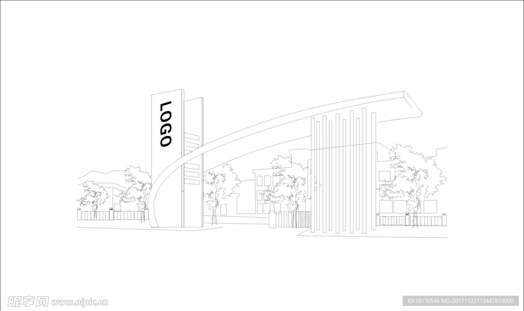 建筑线条图