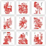仕女线描图