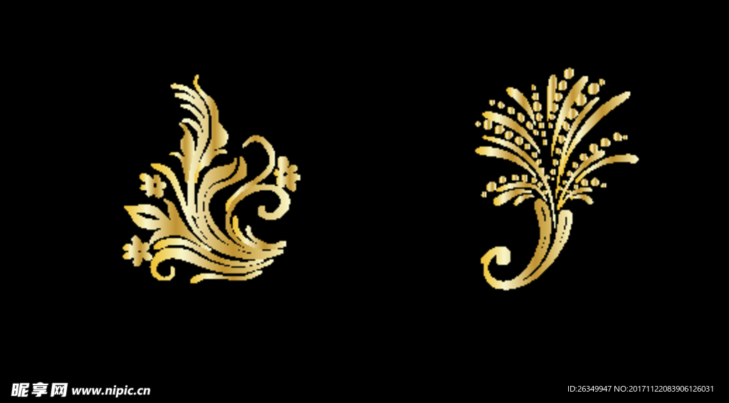 金色花纹