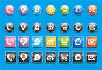 名片信息图标矢量图