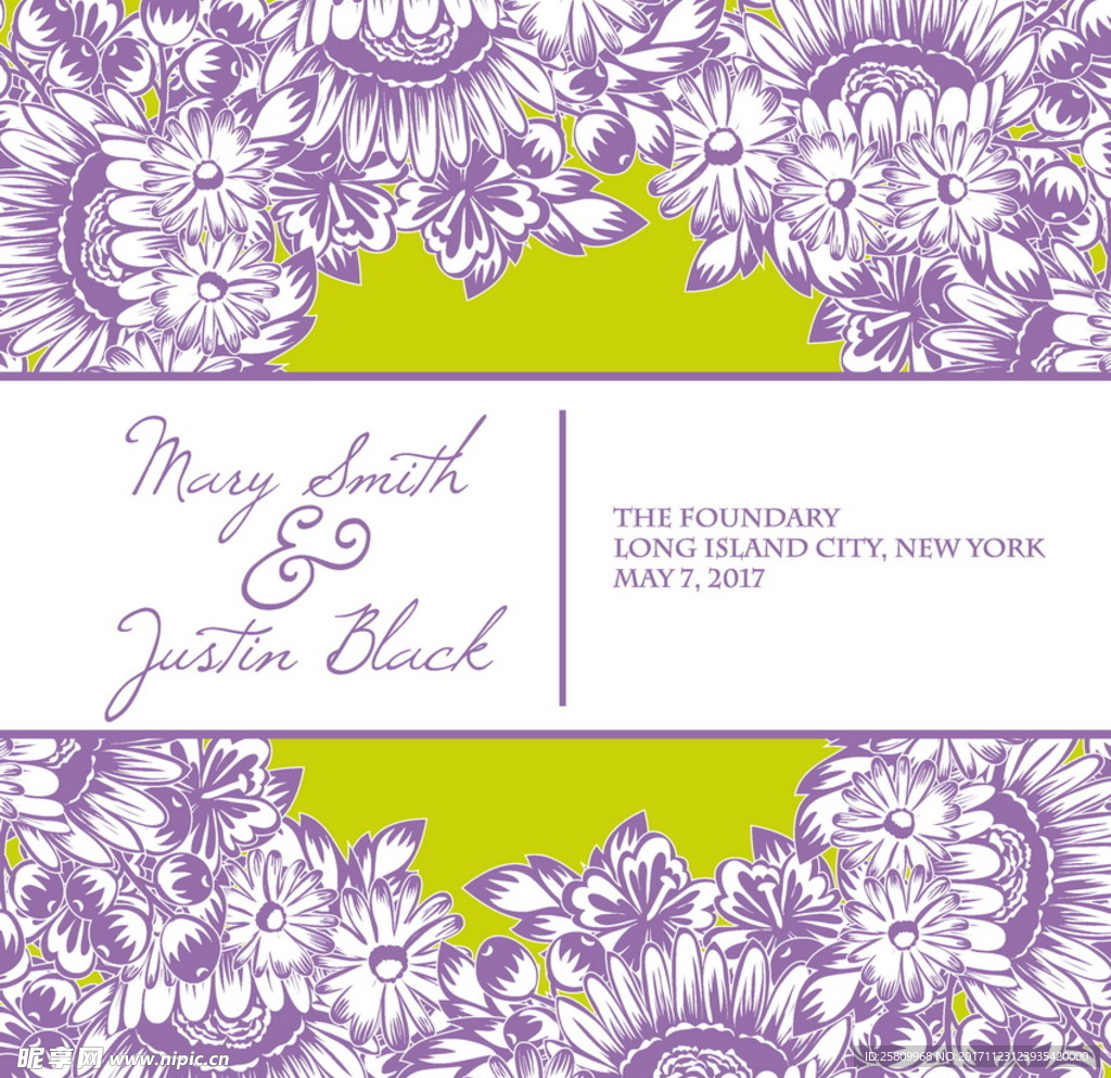 花边 卡片 婚礼 邀请函 素材