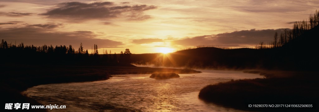 高清夕阳黄昏图