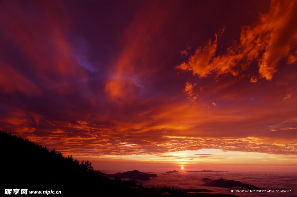 高清夕阳黄昏图