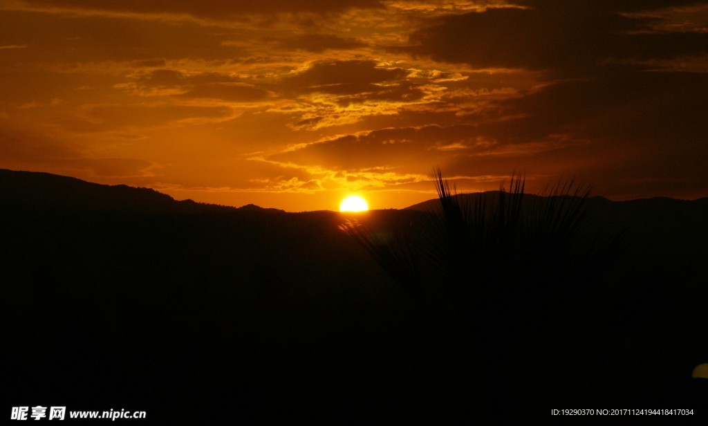 高清夕阳黄昏图