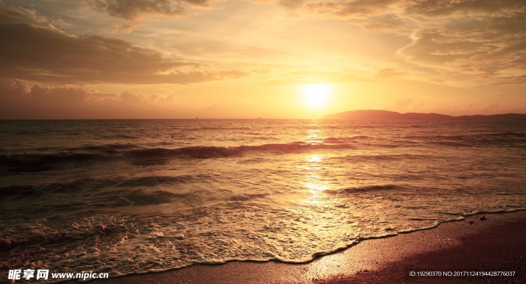 高清夕阳黄昏图