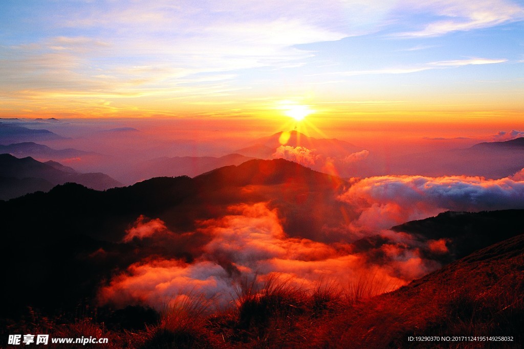 高清夕阳黄昏图