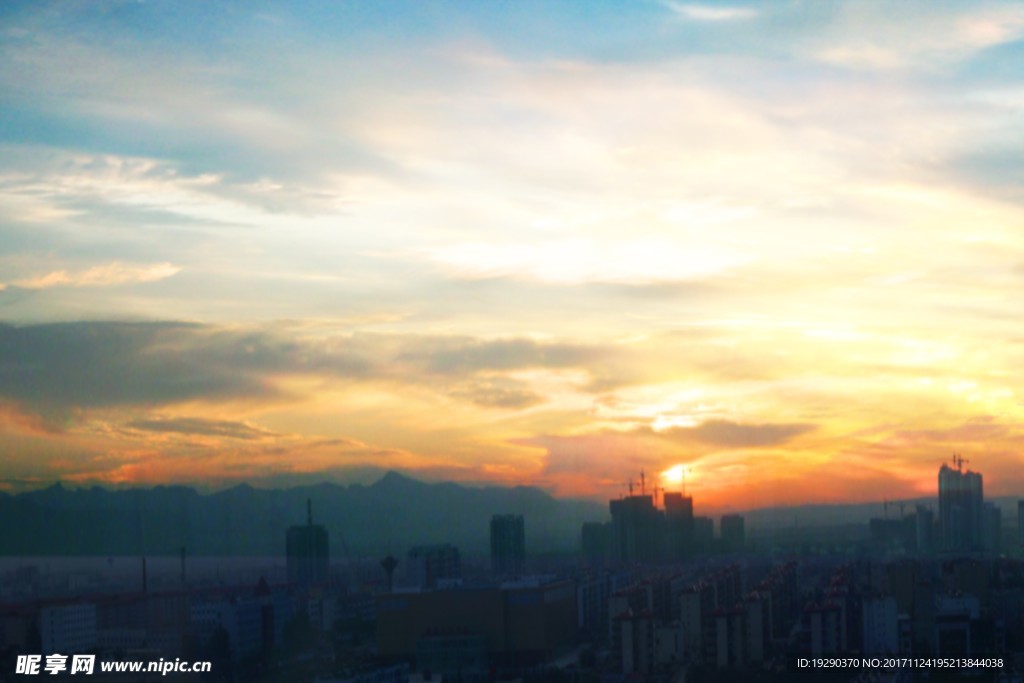 高清夕阳黄昏图