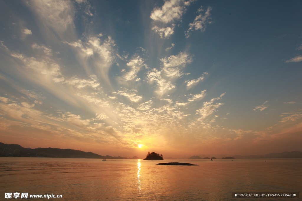 高清夕阳黄昏图